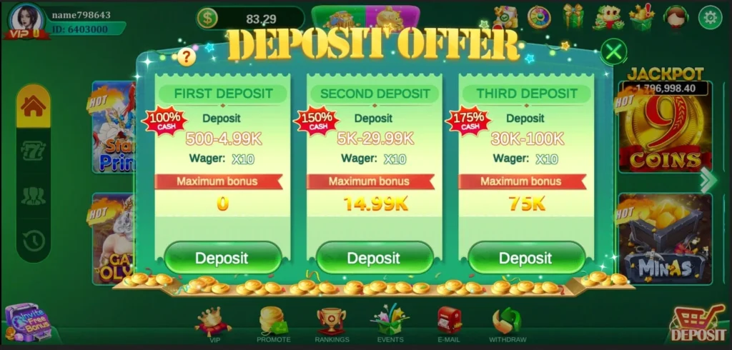 WT777 Deposit Offer 