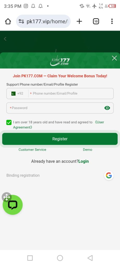 pk177 game registration